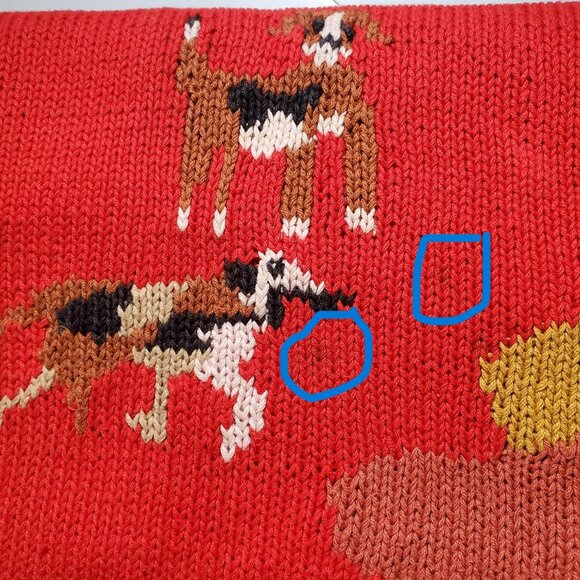 Exclusive Imports Crewneck Hunt Scene 80s Sweater Sz M- shipping incl. - Picture 15 of 16